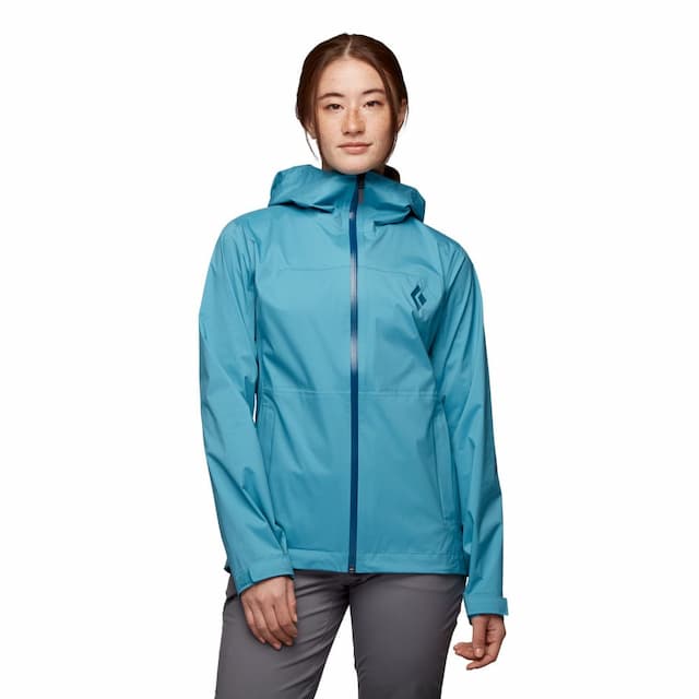 Black Diamond Stormline Stretch Rain Shell skaljacka (dam) - Cerulean Blue, L