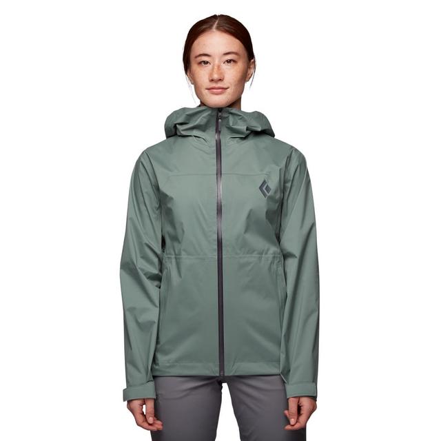 Black Diamond Stormline Stretch Rain Shell skaljacka (dam) - Laurel Green, XXS
