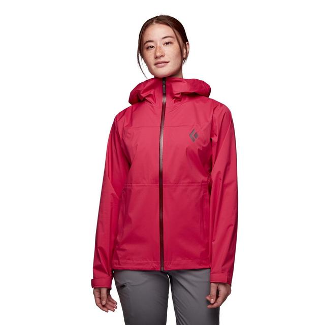 Black Diamond Stormline Stretch Rain Shell skaljacka (dam) - Pomegranate, L