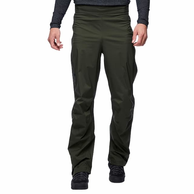 Black Diamond Stormline Stretch Full Zip Rain Pants (herr) - Cypress, L