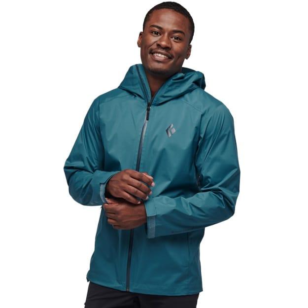 Black Diamond Stormline Stretch Rain Shell skaljacka (herr) - Creek Blue, XXL