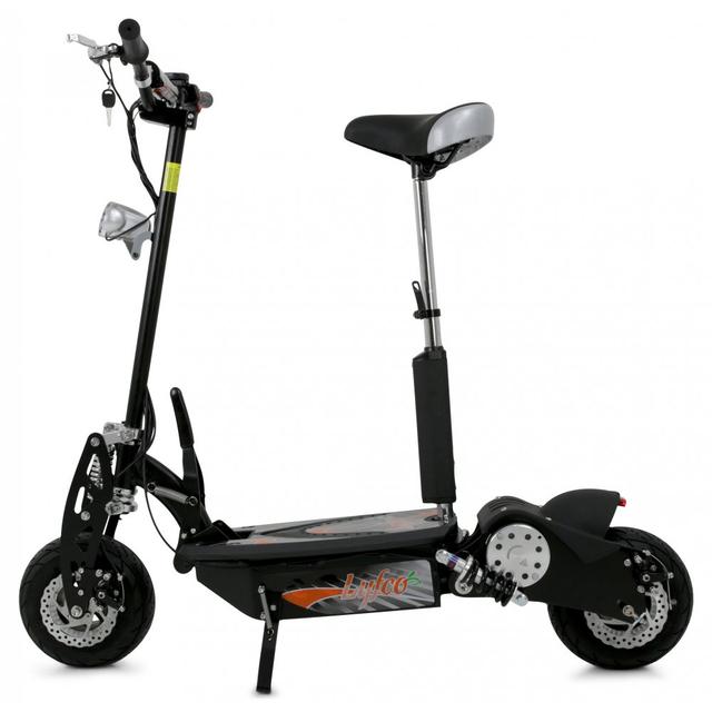 Elscooter 1000W med sadel | 38 km/tim | Hopfällbar | Lyfco