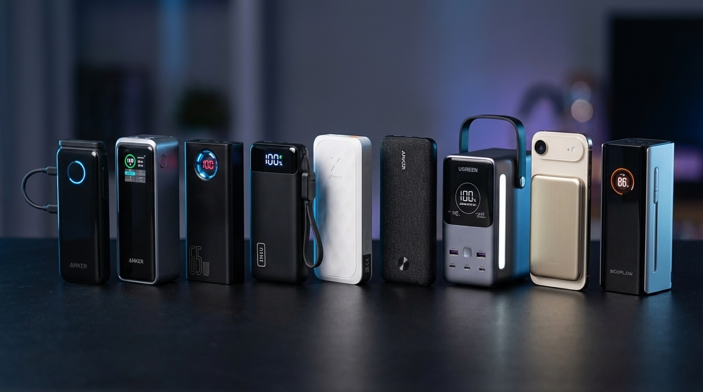 Powerbank Bäst i Test (2026): Topp 9 Bärbara Laddare för Alla Behov