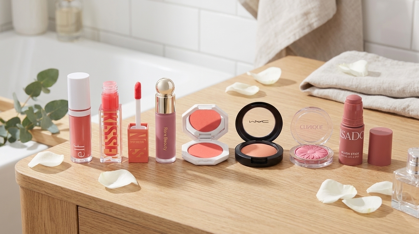 Blush: Jämför Flytande Rouge, Krämstift och Puderrouge